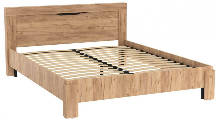 90.08 кровать двойная Флорида Дуб золотой / Венге