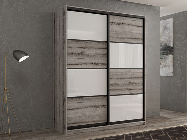Шкаф-купе Кааппи 14 Эвок Окаменелый 170х60х230 см