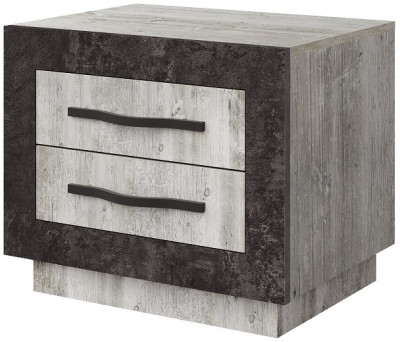 Прикроватная тумба "Эстель" - Сосна шале/Бетон спаркс