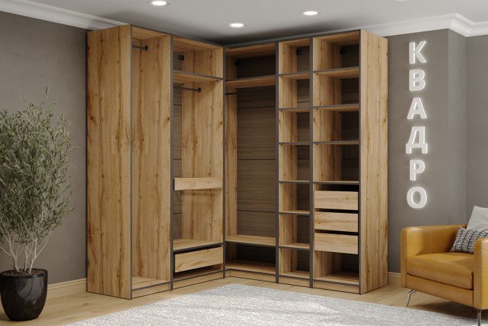 Гардеробная система Квадро. Комплект 10