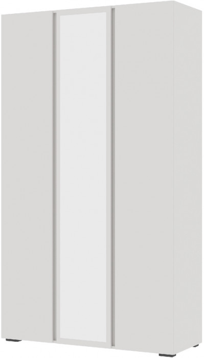 Хелен ШК 02 Шкаф 3х створчатый с зеркалом (1,200х2,100х0,460) белый/белый