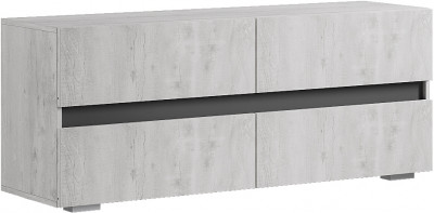 Тумба под ТВ ТБ-07 Мрия, Бетон пайн светлый, графит