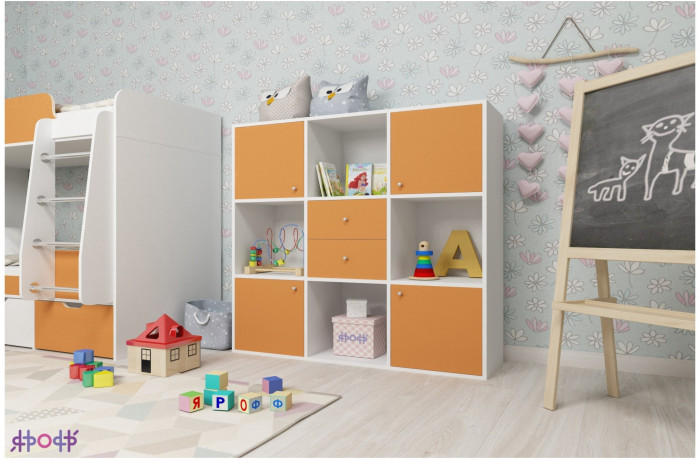 Стеллаж Джери (Винтерберг/Ясень Анкор темный)