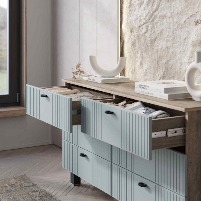 "Олива" КМ-04 комод Дуб каньон/MF11 шарли бриз