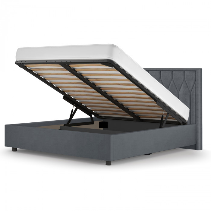 Кровать-10М с подъёмным основанием 1800 сталь