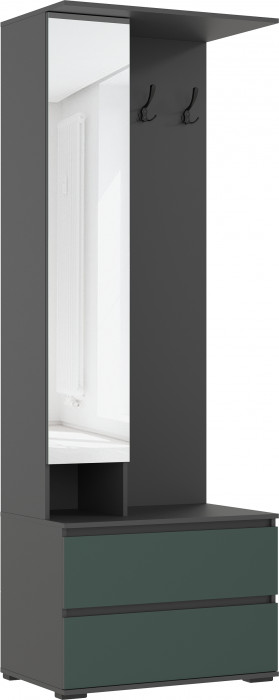 Норд Прихожая, композиция №1, Графит/Изумрудный