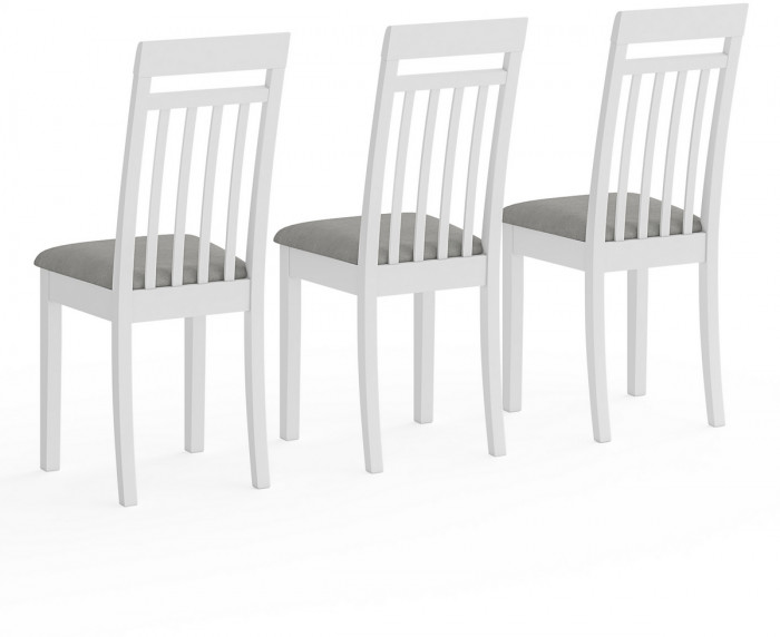 Три стула Мебель--24 Гольф-11 разборных, белый