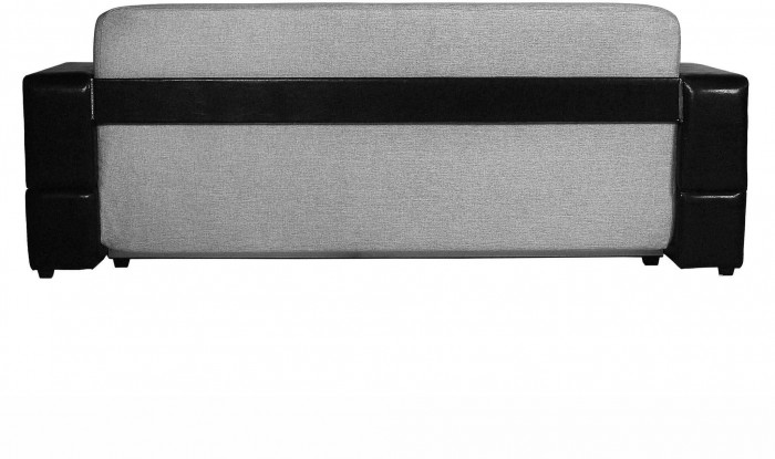 Диван-кровать Манчестер, еврокнижка, рогожка/экокожа, 150х195, серый