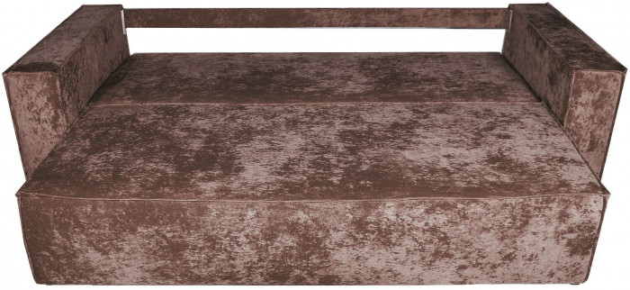 Диван-кровать Лофт Люкс Плюш, еврокнижка, пружинный блок,140х195, коричневый