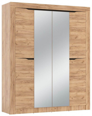 90.01 шкаф для одежды Флорида Дуб золотой / Венге