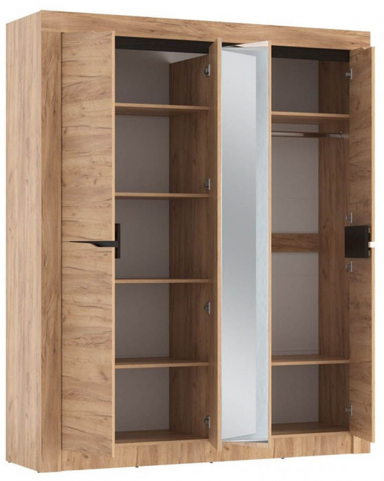90.01 шкаф для одежды Флорида Дуб золотой / Венге