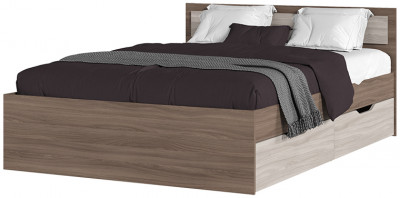 ГАРМОНИЯ КР 605 кровать с ящиками (1,452х0,78х2,032) шимо темный/шимо светлый