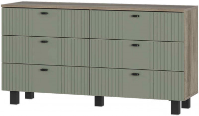 &quot;Олива&quot; КМ-04 комод Дуб каньон/MF12  эвкалипт софт