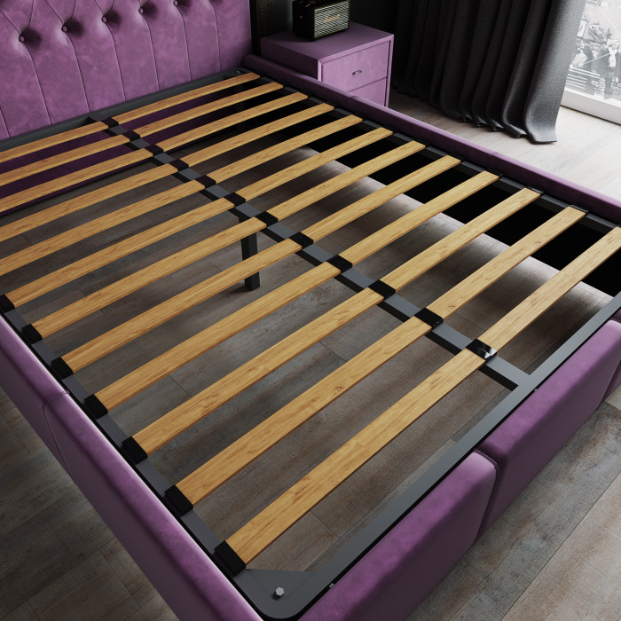 Октавия Кровать интерьерная 140 бежевый ромб, ортопед