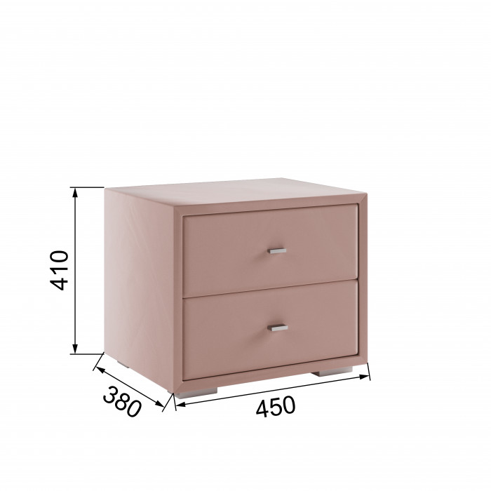 Тумба прикроватная интерьерная пыльная роза