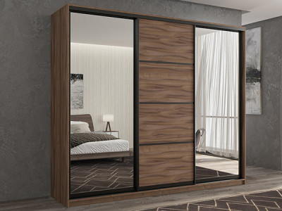 Шкаф-купе Кааппи 3 Орех Тьеполло 240х45х230 см