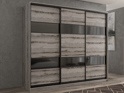Шкаф-купе Кааппи 7 Эвок Окаменелый 180х60х230 см