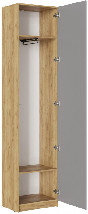 Шкаф Бостон ЛДСП ШК-003 (Серый Шифер, Дуб Крафт Золотой)