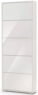 Обувница VIVA 5 Белый/Зеркало