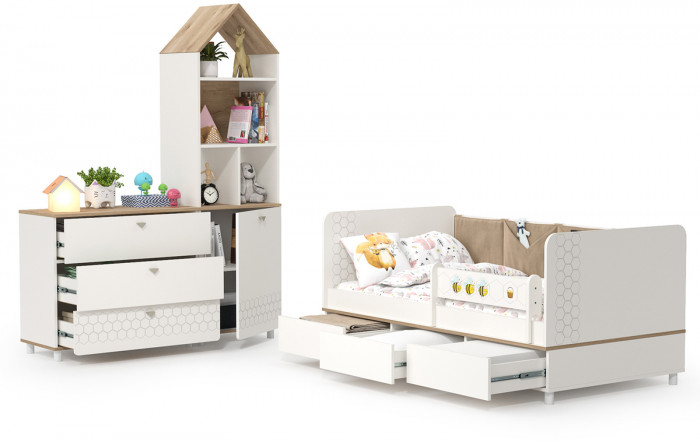 Эйп Детская № 3, белый/дуб белый