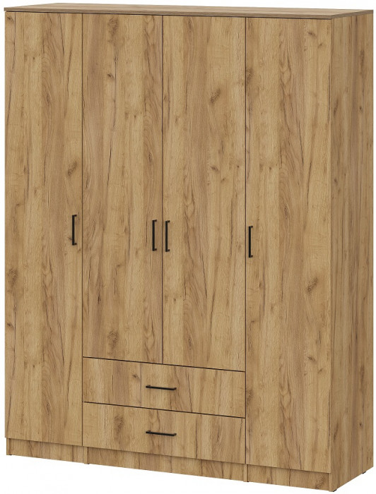 Шкаф распашной для одежды ШК 1 (Серия 2), Дуб золотой