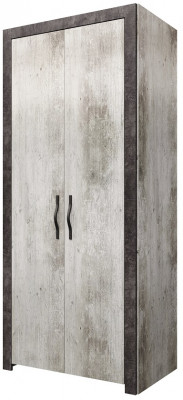 Шкаф двухдверный "Эстель" - Сосна шале/Бетон спаркс