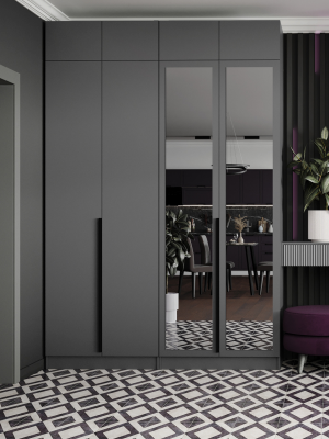 Шкаф Мадрид, композиция 4, Графит серый