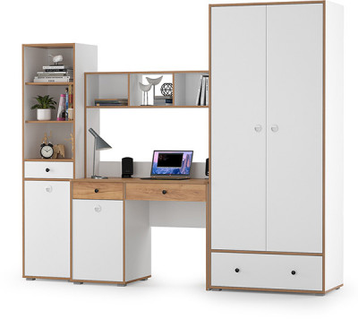 Вуди Компоновка № 24, белый премиум/дуб крафт золотой