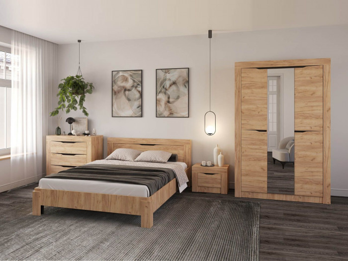 Спальня Флорида Дуб золотой / Венге