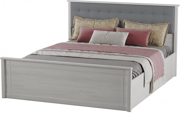 Ричард Кровать РКР-2 (1,6) с настилом ДСП, Ясень анкор светлый