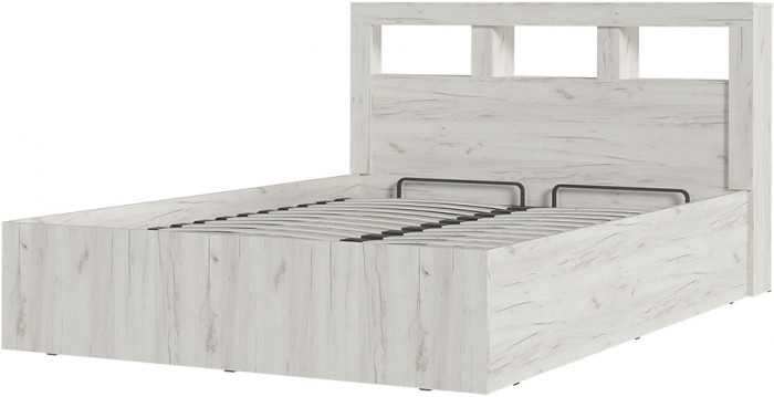 Гранд кровать 1,4 (1.472х0,950х2,210) дуб крафт белый