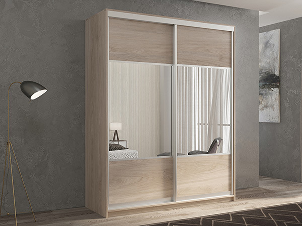 Шкаф-купе Кааппи 6 Кастелло Серый 140х45х230 см