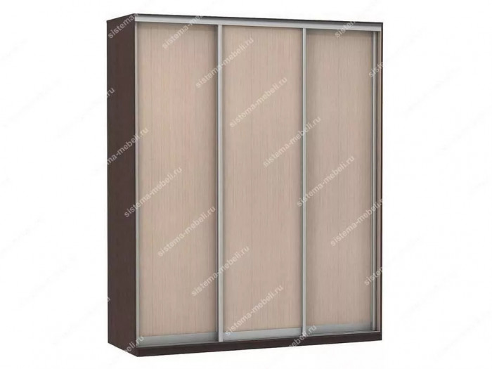 Шкаф купе Модерн 2076х600 3-х дверный 3-х секционный глухой венге/ясень