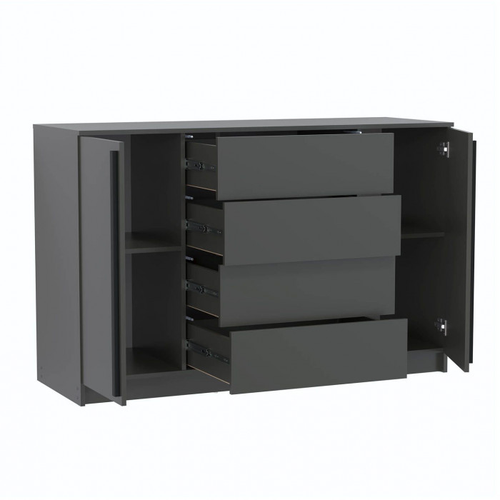 Брандо комод 67.11 ЛДСП Диамант серый