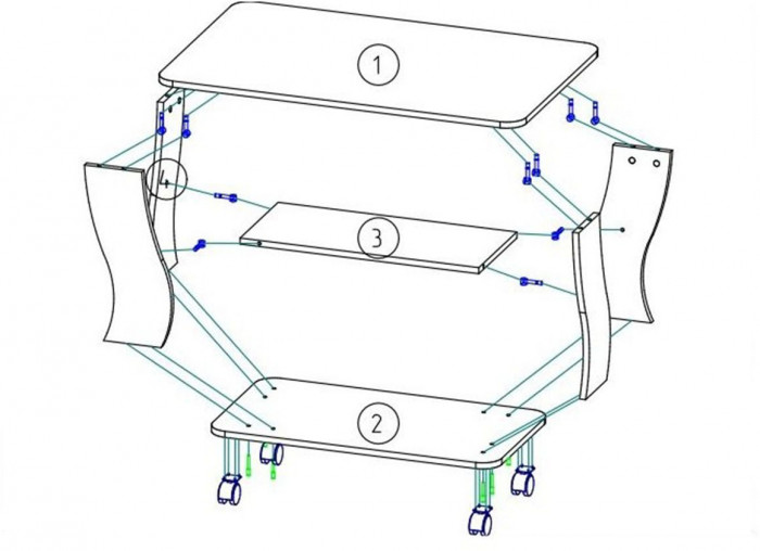 Престиж 3 стол журнальный Бодега темный