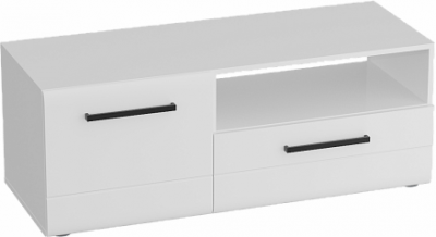 Кёльн Тумба 1220 (высокая) Белый Аляска/ Белый глянец