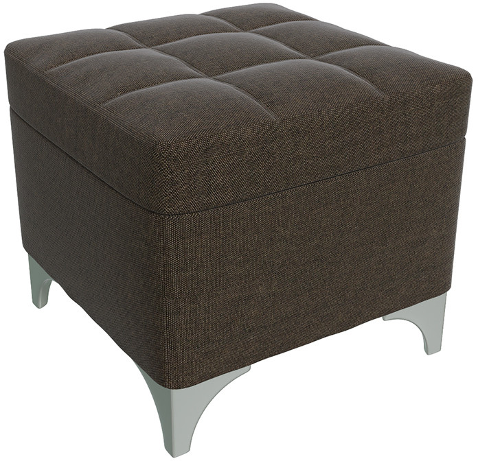 Банкетка 6-5113ТКтем.кор Жозефина-2, ткань тёмно-коричневая, ШхГхВ 46х46х45 см., под сиденьем есть ниша