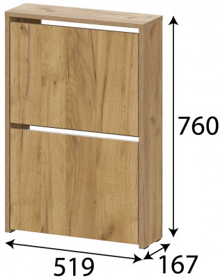 Обувница &quot;ОБ 3&quot; Дуб Золотой