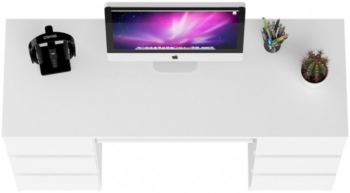 Мори компьютерный стол МС-2, белый