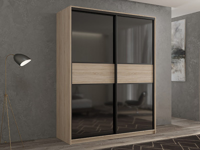 Шкаф-купе Кааппи 12 Сонома Светлый 160х45х230 см