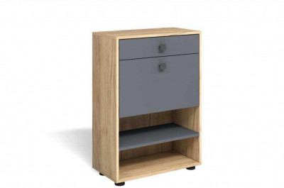 Тумба для обуви Мини-Лайт МЛ-4 дуб крафт/графит