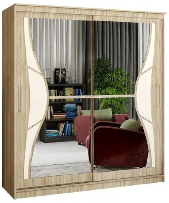 Шкаф-купе Элегант 1 2000 (Сандал светлый)