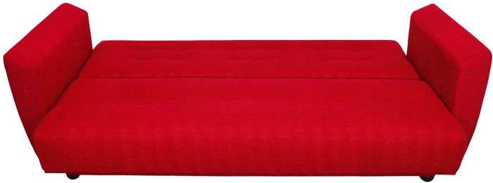 Раскладной диван-кровать, прямой, книжка, цвет красный, Лира 120х190