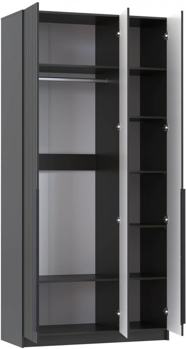 Брандо шкаф для одежды 67.08 МДФ Диамант серый