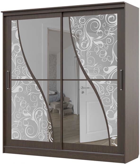 Шкаф-купе Олимп 2 (2000*2200*650) венге/венге