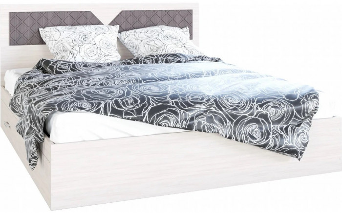 Николь Кровать 1400 (Венге / Лиственница светлая)