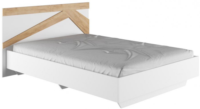 Кровать с основанием Теодора 1,4м, Белый