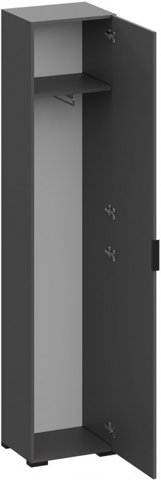 Нао Шкаф-пенал ШК-4029 с зеркалом, Графит