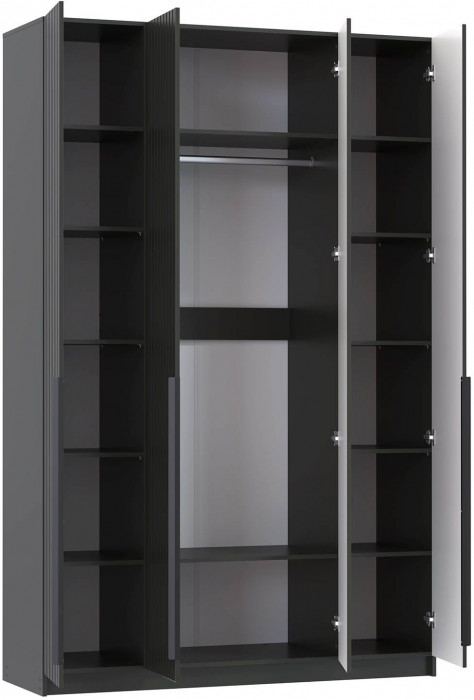 Брандо шкаф для одежды 67.09 МДФ Диамант серый