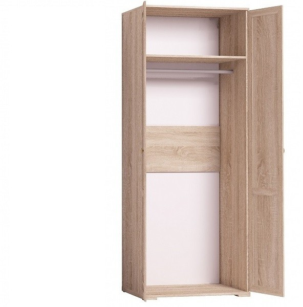 Шкаф двухдверный для одежды Sherlock 12, дуб сонома